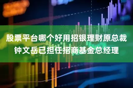 股票平台哪个好用招银理财原总裁钟文岳已担任招商基金总经理